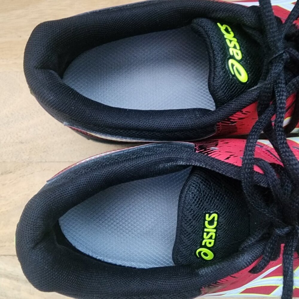 Asics GEL Rocket Mens Red Black Volleyball Court Shoes 1071A030 Size 9 42.5 - Picture 9 of 11